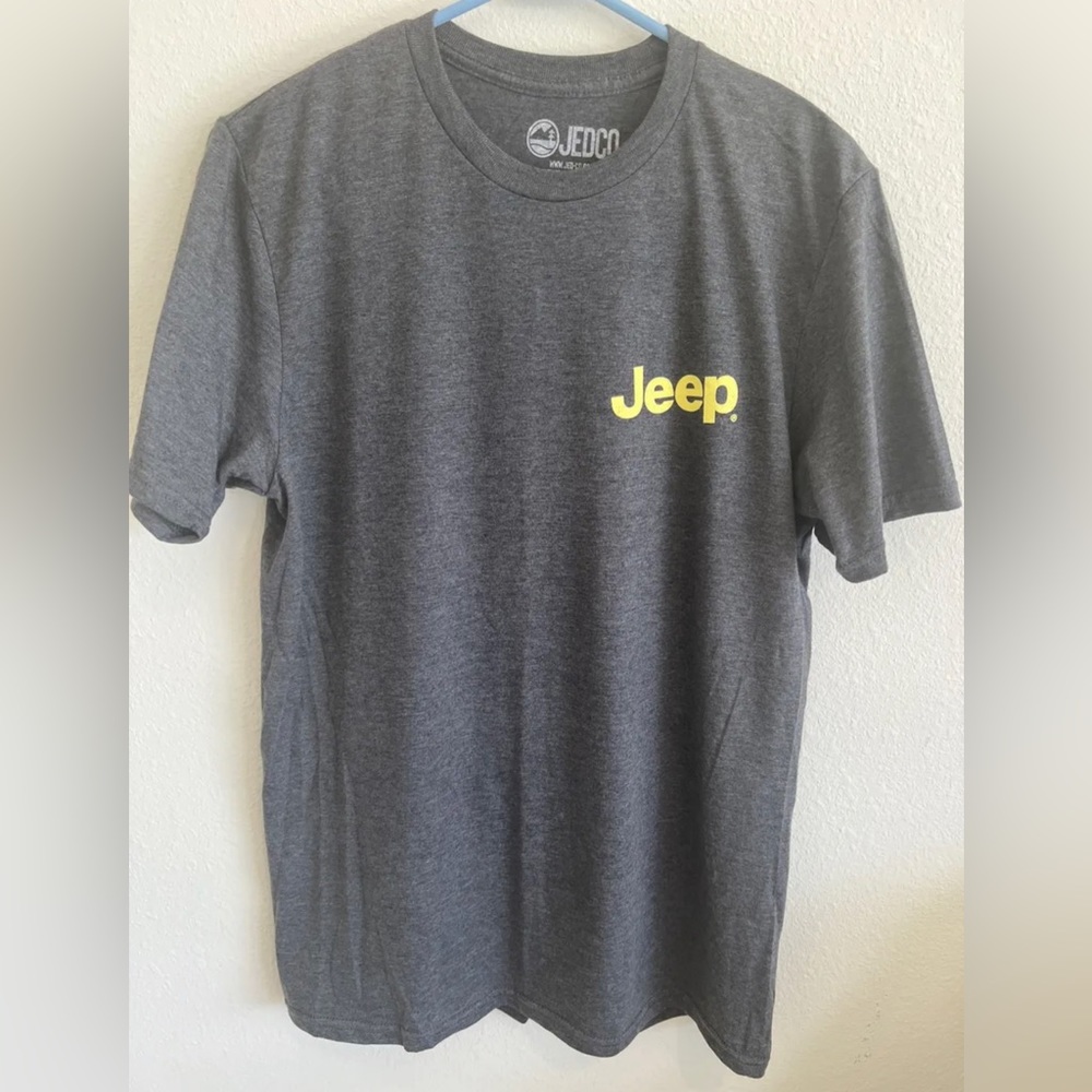 Men’s Jeep “Life Off Road” T Shirt, Large, Grey, Jedco
